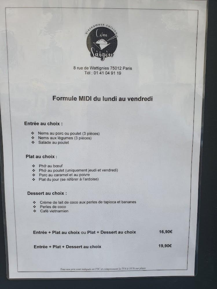 Cơm Sàigòn - Menu Image 3